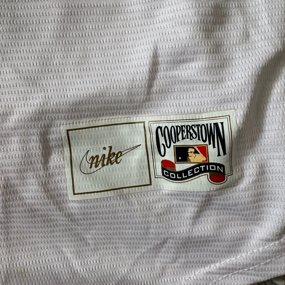 Nike Jackie Robinson Brooklyn White and Blue Jersey - Picture 3 of 4